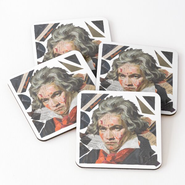 Item preview, Beethoven – Musical Collage Portrait Art Print | Classical Music Composer Poster designed and sold by OzzFrequency.