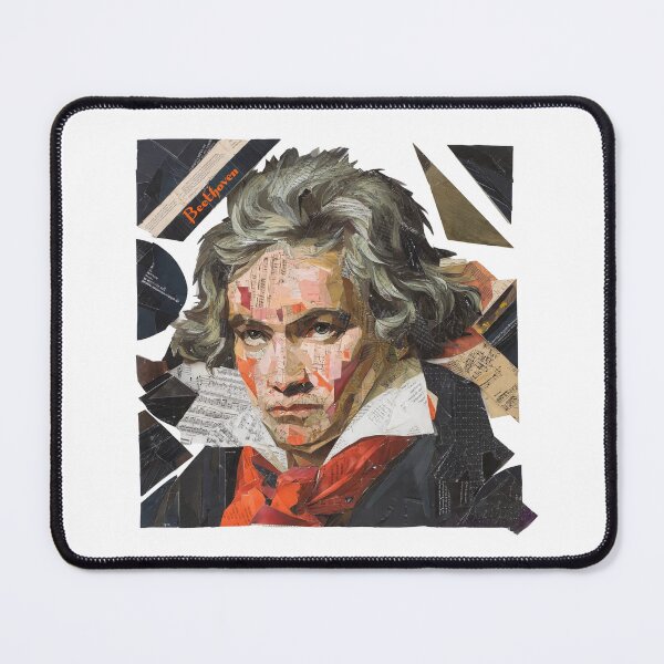 Item preview, Beethoven – Musical Collage Portrait Art Print | Classical Music Composer Poster designed and sold by OzzFrequency.