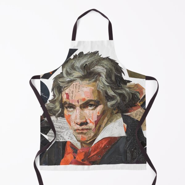 Item preview, Beethoven – Musical Collage Portrait Art Print | Classical Music Composer Poster designed and sold by OzzFrequency.