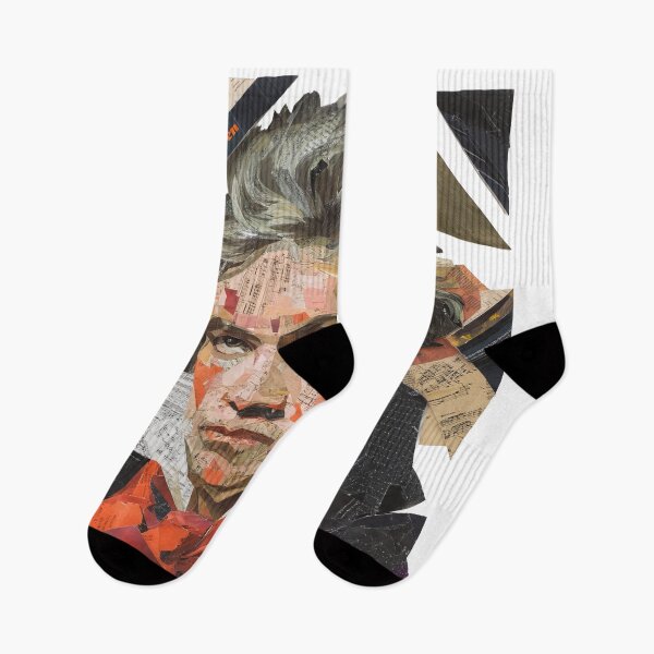 Item preview, Beethoven – Musical Collage Portrait Art Print | Classical Music Composer Poster designed and sold by OzzFrequency.