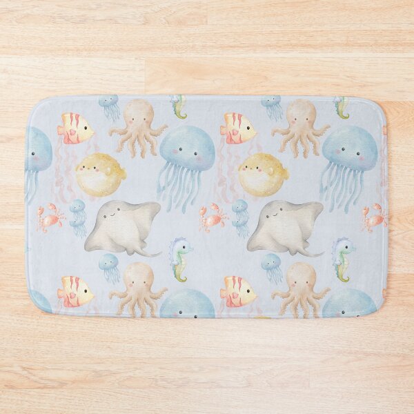 Item preview, Cute Nautical Sea-animal Pattern designed and sold by LifeParody.