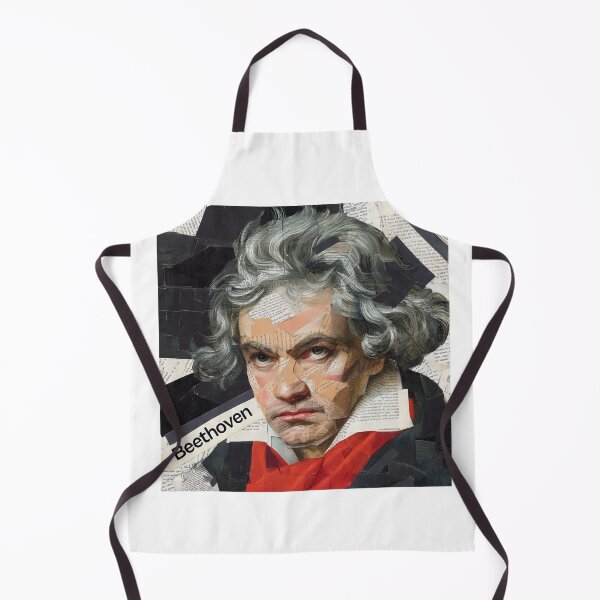 Item preview, Beethoven – Musical Collage Portrait Art Print | Classical Music Composer Poster designed and sold by OzzFrequency.