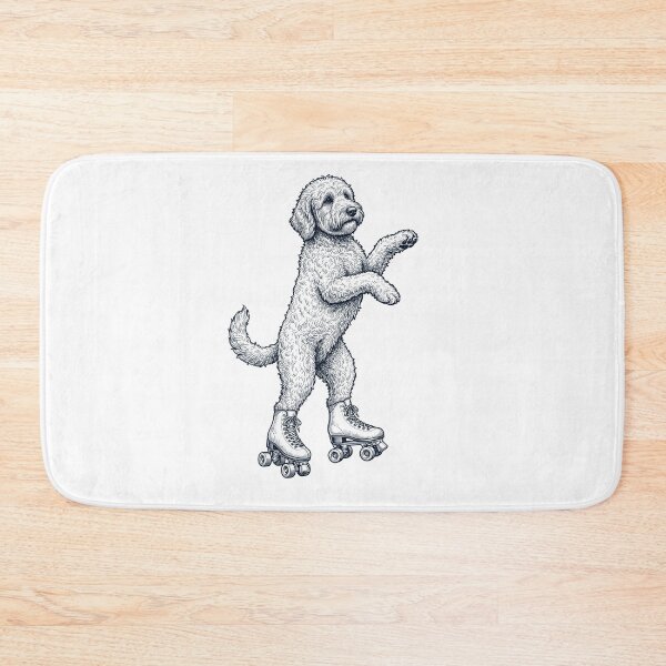 Item preview, Vintage Goldendoodle Roller Skate Dog Mom Dad Lover designed and sold by TerryConnells.