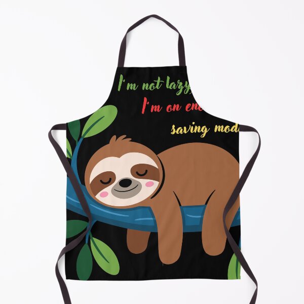 Item preview, Funny Sleeping Sloth - Energy Saving Mode Quote designed and sold by PiksyPiksyArt.