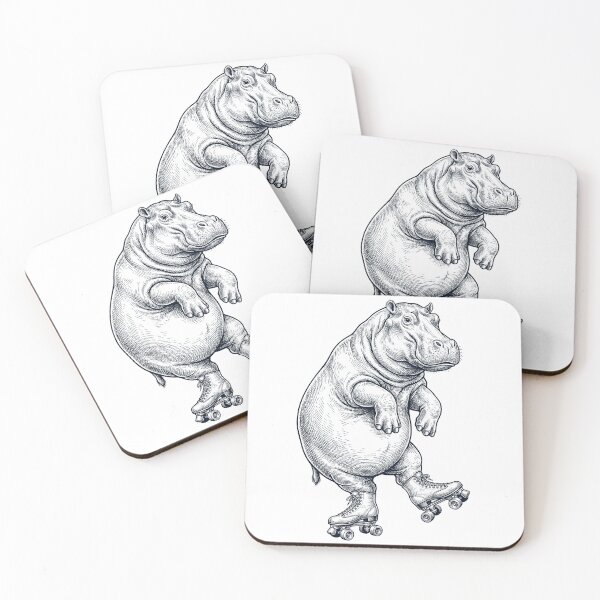 Item preview, Vintage Hippo Roller Skate Animal Lover designed and sold by TerryConnells.