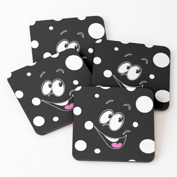 Item preview, Copy of happy goofy emoji face with polka dots designed and sold by MoonHoneybyImani.