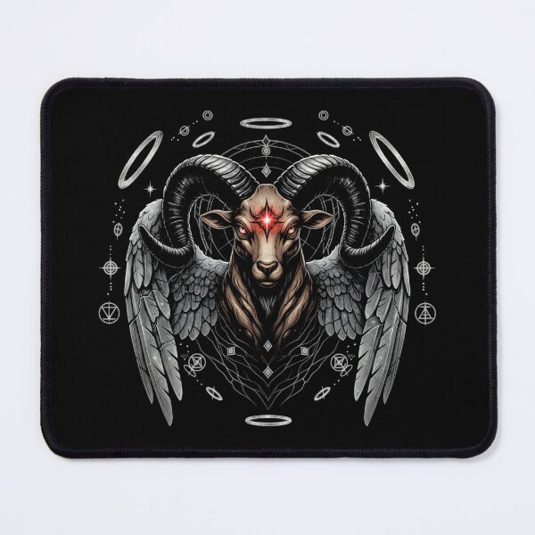 Item preview, Celestial Ram Gothic T-Shirt | Dark Fantasy Goat Skull Winged designed and sold by printedartgoods.