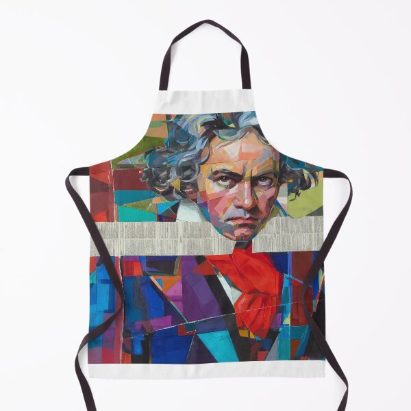 Item preview, Beethoven – Musical Collage Portrait Art Print | Classical Music Composer Poster designed and sold by OzzFrequency.