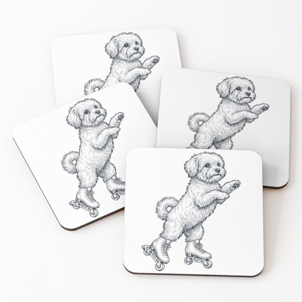 Item preview, Vintage Maltese Roller Skate Dog Mom Dad Lover designed and sold by TerryConnells.