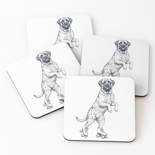 Item preview, Vintage Mastiff Roller Skate Dog Mom Dad Lover designed and sold by TerryConnells.