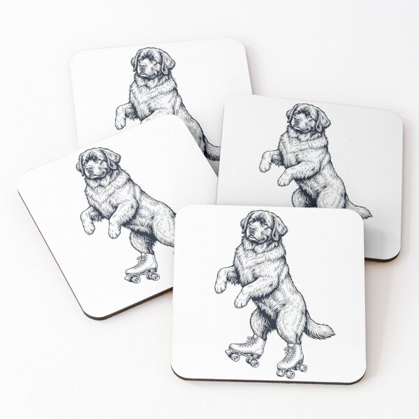 Item preview, Vintage Newfoundland Roller Skate Dog Mom Dad Lover designed and sold by TerryConnells.
