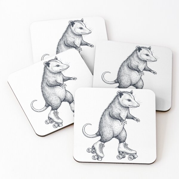 Item preview, Vintage Opossum Roller Skate Animal Lover designed and sold by TerryConnells.