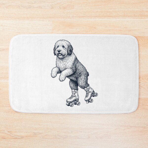 Item preview, Vintage Old English Sheepdog Roller Skate Dog Mom Dad Lover designed and sold by TerryConnells.