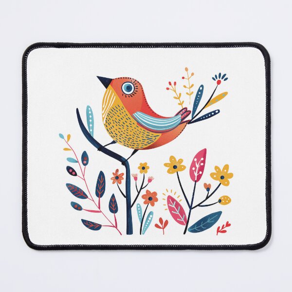 Item preview, Folk Art Bird designed and sold by FloralFolkArt.