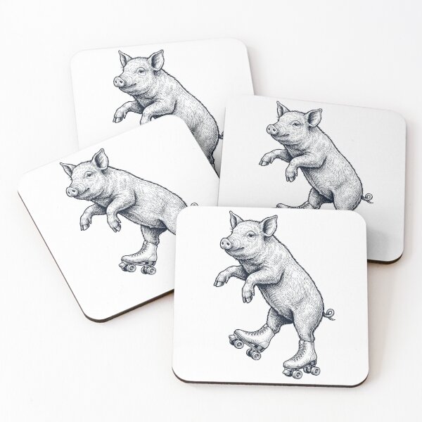 Item preview, Vintage Pig Roller Skate Animal Lover designed and sold by TerryConnells.