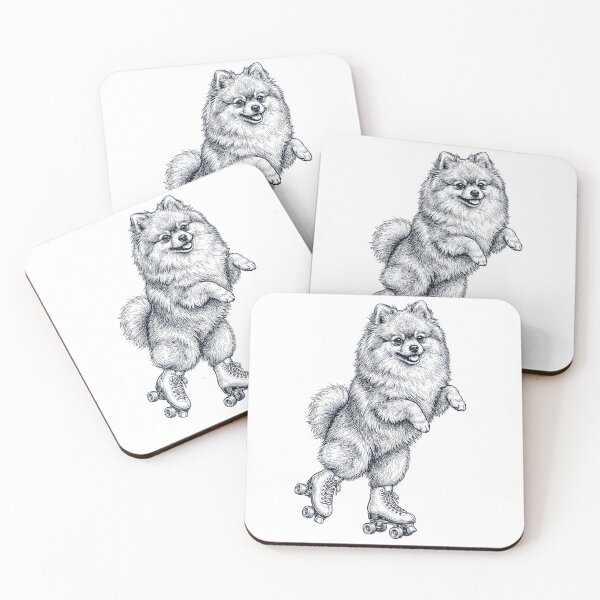 Item preview, Vintage Pomeranian Roller Skate Dog Mom Dad Lover designed and sold by TerryConnells.