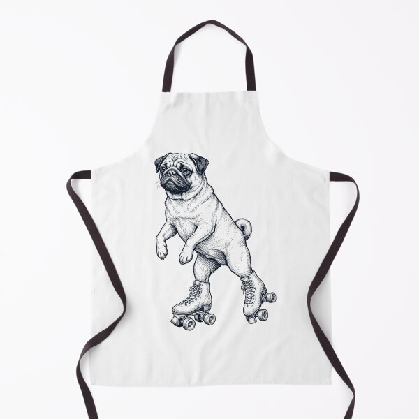 Item preview, Vintage Pug Roller Skate Dog Mom Dad Lover designed and sold by TerryConnells.