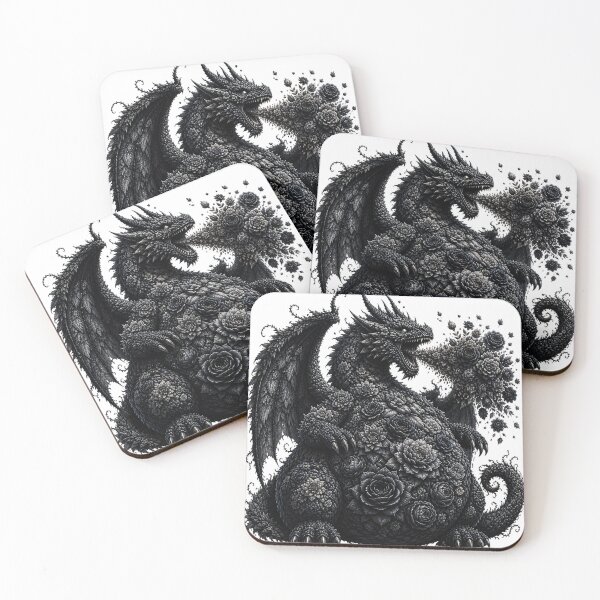 Item preview, Floral Dragon designed and sold by Art That Blooms.