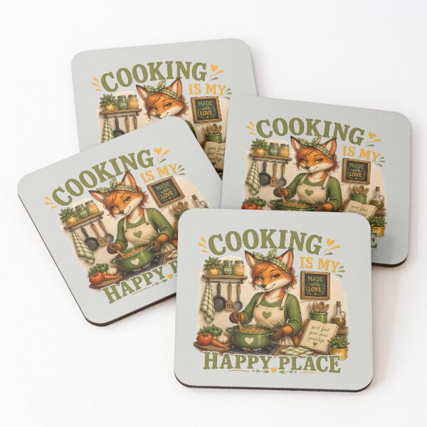 Item preview, Cooking Is My Happy Place – Cute Fox Chef Kitchen T-Shirt designed and sold by Aimetoi.