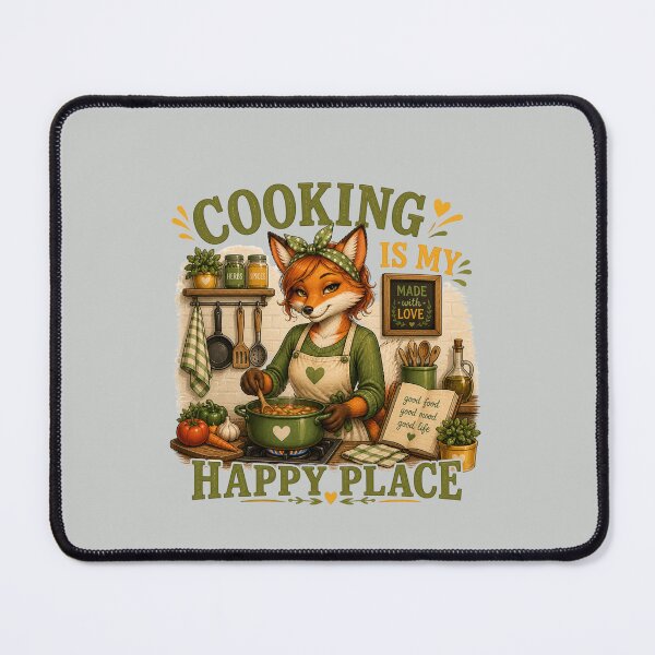 Item preview, Cooking Is My Happy Place – Cute Fox Chef Kitchen T-Shirt designed and sold by Aimetoi.