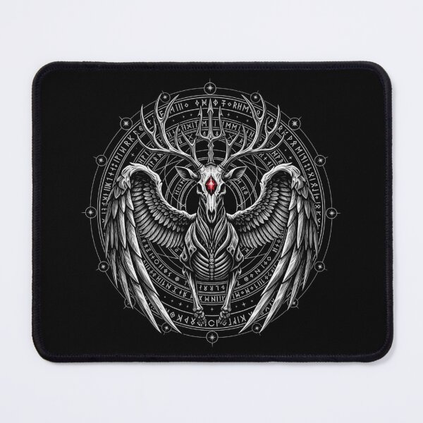 Item preview, Arcane Stag Gothic T-Shirt | Winged Deer Skull Fantasy designed and sold by printedartgoods.