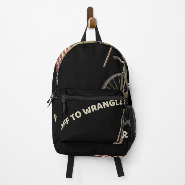 Item preview, Off To Wrangle My Feral Grandkids Funny Frog Vintage USA Flag designed and sold by haitrieuic96.