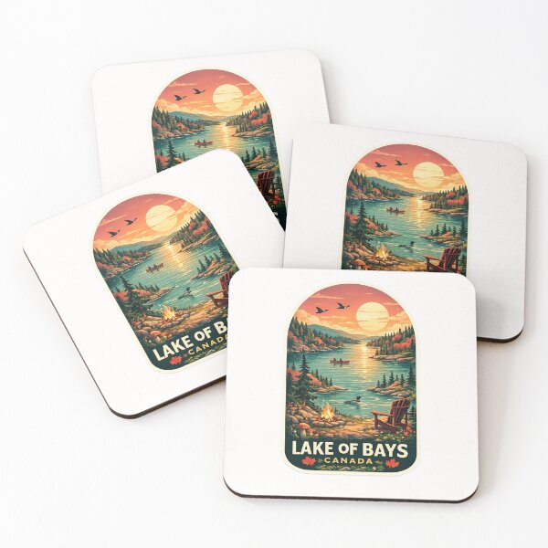 Item preview, Lake of Bays Ontario Muskoka Canoe and Forest Landscape designed and sold by Places On Earth.
