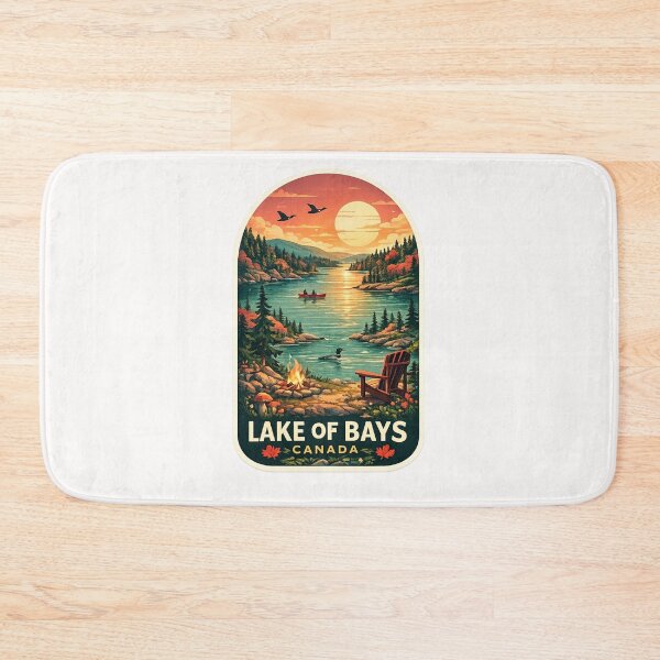 Item preview, Lake of Bays Ontario Muskoka Canoe and Forest Landscape designed and sold by Places On Earth.