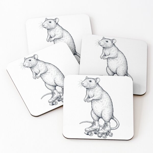 Item preview, Vintage Rat Roller Skate Animal Lover designed and sold by TerryConnells.
