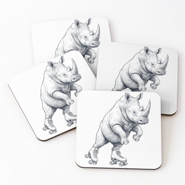 Item preview, Vintage Rhino Roller Skate Animal Lover designed and sold by TerryConnells.