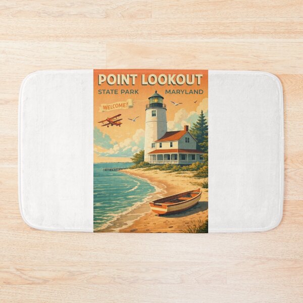 Item preview, Point Lookout State Park Maryland Chesapeake Bay Lighthouse Coast designed and sold by Places On Earth.