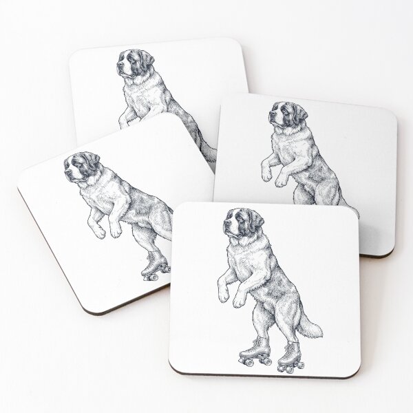 Item preview, Vintage Saint Bernard Roller Skate Dog Mom Dad Lover designed and sold by TerryConnells.
