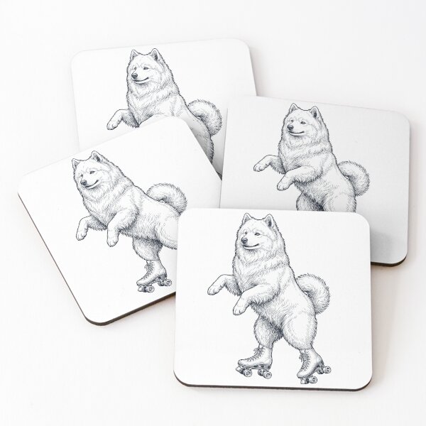 Item preview, Vintage Samoyed Roller Skate Dog Mom Dad Lover designed and sold by TerryConnells.