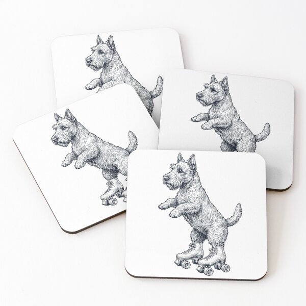 Item preview, Vintage Scottish Terrier Roller Skate Dog Mom Dad Lover designed and sold by TerryConnells.