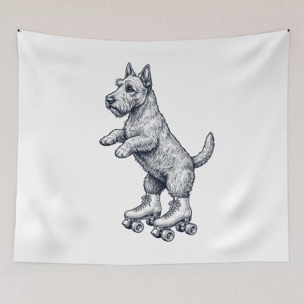 Item preview, Vintage Scottish Terrier Roller Skate Dog Mom Dad Lover designed and sold by TerryConnells.