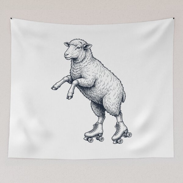 Item preview, Vintage Sheep Roller Skate Animal Lover designed and sold by TerryConnells.