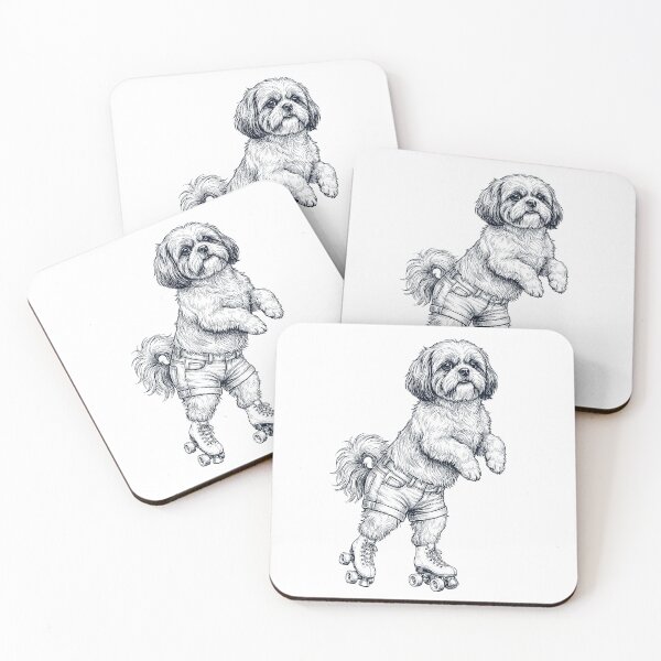 Item preview, Vintage Shih Tzu Roller Skate Dog Mom Dad Lover designed and sold by TerryConnells.