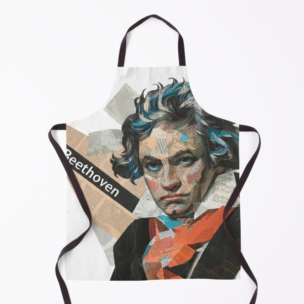 Item preview, Beethoven – Musical Collage Portrait Art Print | Classical Music Composer Poster designed and sold by OzzFrequency.