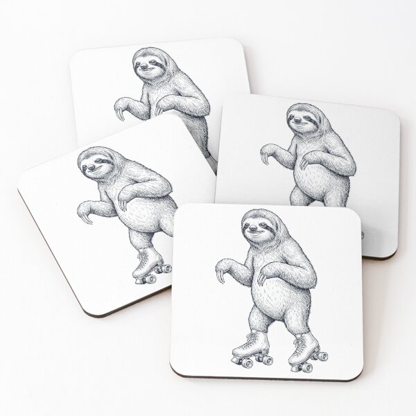 Item preview, Vintage Sloth Roller Skate Animal Lover designed and sold by TerryConnells.