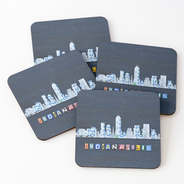 Item preview, Indianaplis License Plate Skyline 01 designed and sold by Elisabeth Lucas.