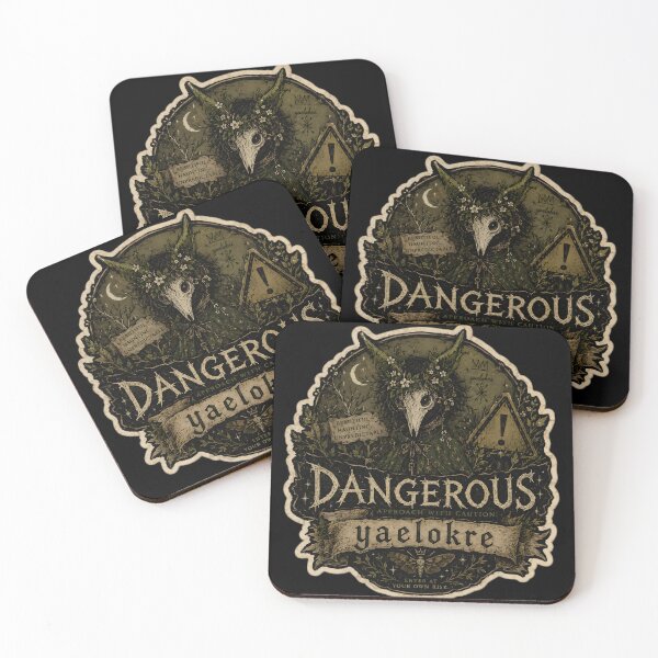 Item preview, Yaelokre Dangerous Gothic Horror Art | Dark Cottagecore Vintage Sticker designed and sold by Bhaskar Digital Art.