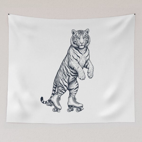Item preview, Vintage Tiger Roller Skate Animal Lover designed and sold by TerryConnells.