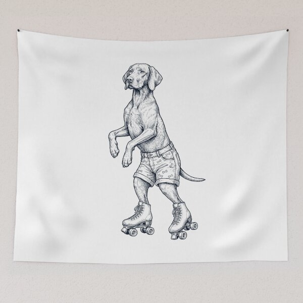 Item preview, Vintage Vizsla Roller Skate Dog Mom Dad Lover designed and sold by TerryConnells.