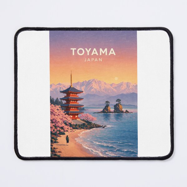 Item preview, Toyama Japan Tateyama Mountains and Cherry Blossom River designed and sold by Places On Earth.