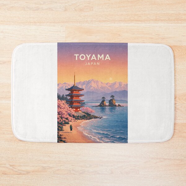 Item preview, Toyama Japan Tateyama Mountains and Cherry Blossom River designed and sold by Places On Earth.