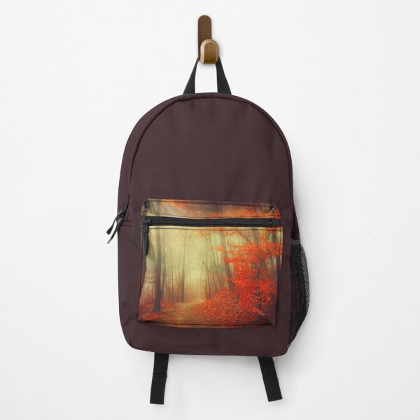 Item preview, fire walk - forest in autumn colours designed and sold by Dyrk Wyst Redbubble Shop.