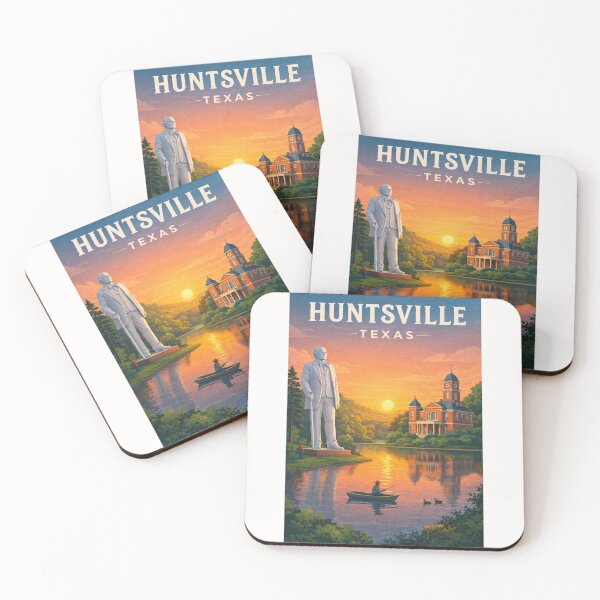 Item preview, Huntsville Texas Sam Houston Monument Sunset Lake Reflection Landscape designed and sold by Places On Earth.