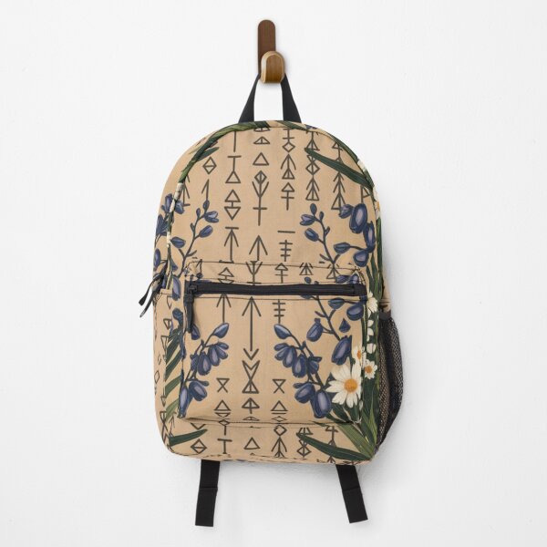 Artikelvorschau, Viking Runes Wildflower Pattern entworfen und verkauft von PixelDrift21.
