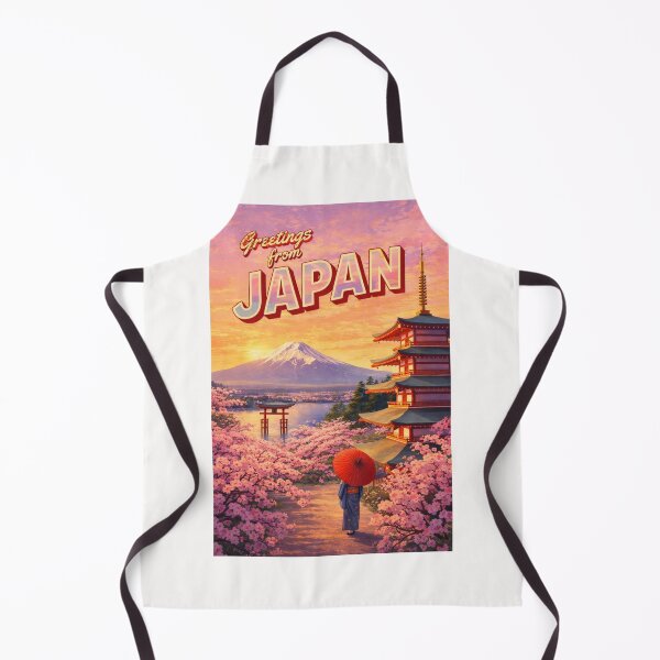 Item preview, Greetings From Japan Mount Fuji Sakura Pagoda Torii Gate Landscape designed and sold by Places On Earth.