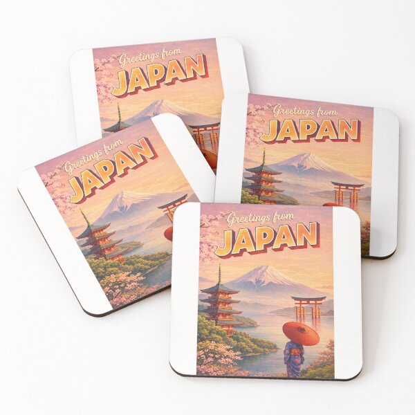 Item preview, Greetings From Japan Mount Fuji and Cherry Blossom designed and sold by Places On Earth.